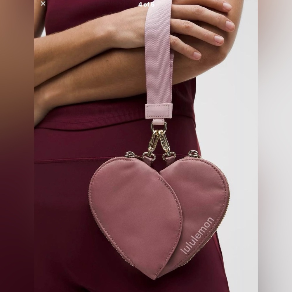 lululemon athletica Dusty Rose Heart Mini Crossbody